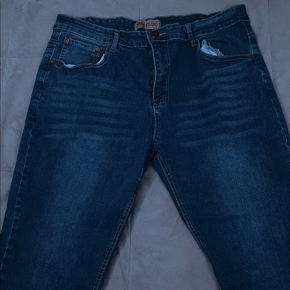 Men's Deep Indigo Bootcut Jeans